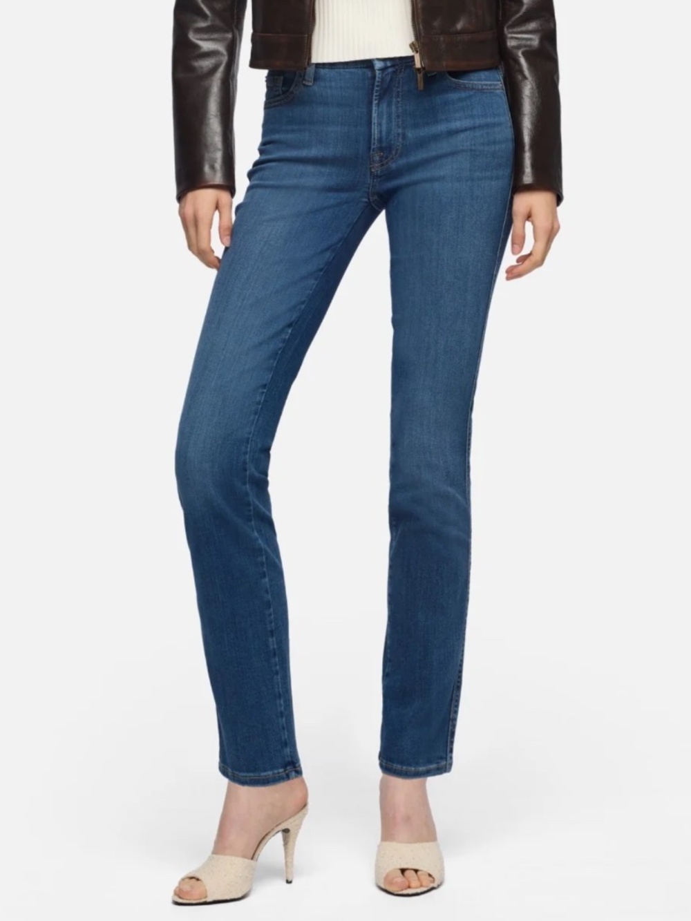 7 for All Mankind Kimmie Straight Slim illusion Lux in Love Story 28